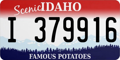 ID license plate I379916