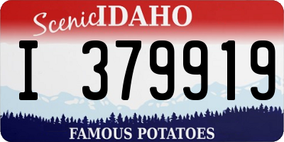 ID license plate I379919