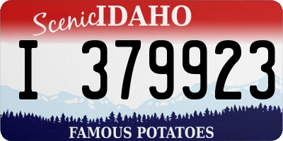 ID license plate I379923