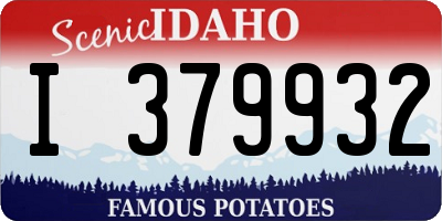 ID license plate I379932