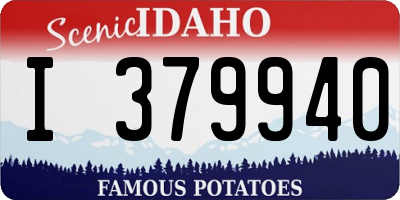 ID license plate I379940