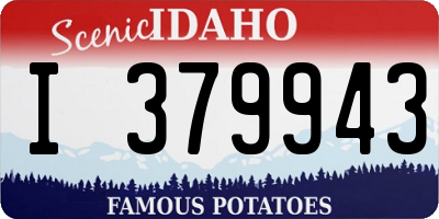 ID license plate I379943