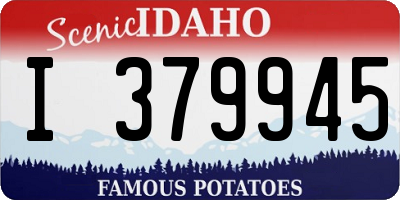 ID license plate I379945