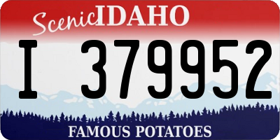 ID license plate I379952