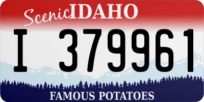 ID license plate I379961