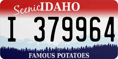 ID license plate I379964