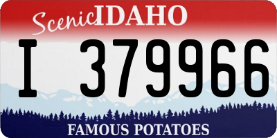 ID license plate I379966