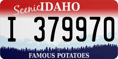 ID license plate I379970