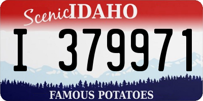 ID license plate I379971