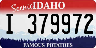 ID license plate I379972