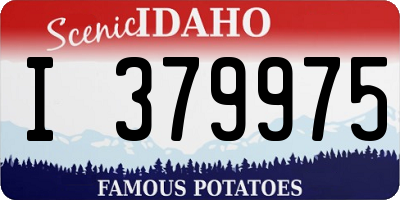 ID license plate I379975