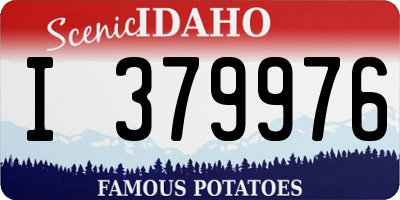 ID license plate I379976