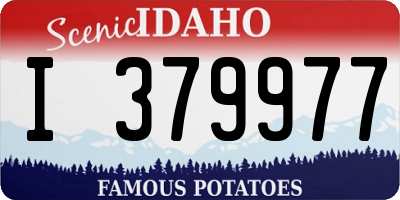 ID license plate I379977