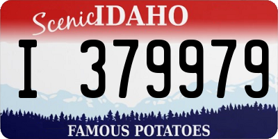 ID license plate I379979