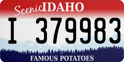 ID license plate I379983