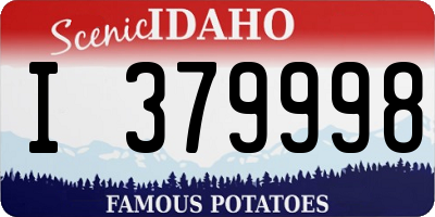 ID license plate I379998