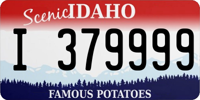 ID license plate I379999