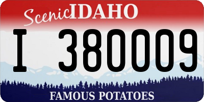 ID license plate I380009