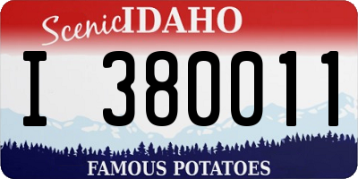 ID license plate I380011