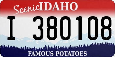 ID license plate I380108