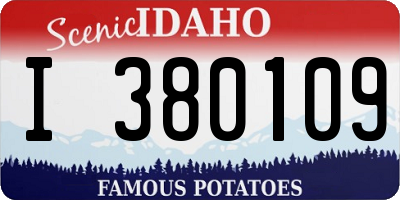 ID license plate I380109