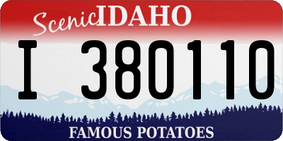 ID license plate I380110