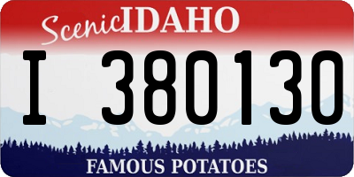 ID license plate I380130