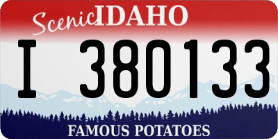 ID license plate I380133