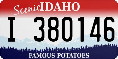 ID license plate I380146