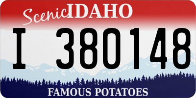 ID license plate I380148
