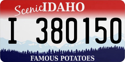 ID license plate I380150