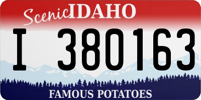 ID license plate I380163