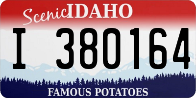 ID license plate I380164