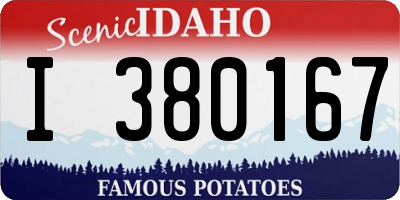 ID license plate I380167