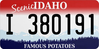 ID license plate I380191