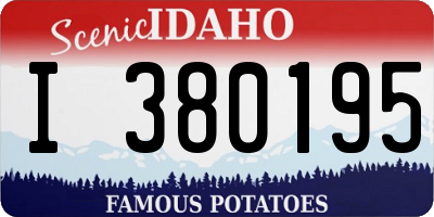 ID license plate I380195