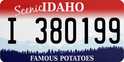 ID license plate I380199