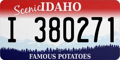 ID license plate I380271