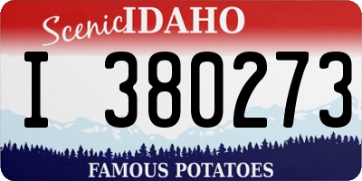 ID license plate I380273