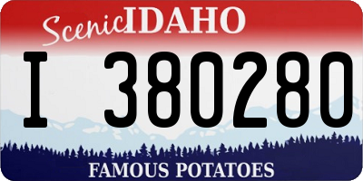 ID license plate I380280