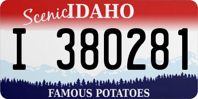 ID license plate I380281