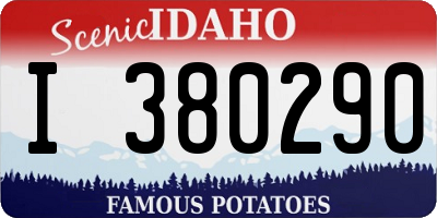ID license plate I380290