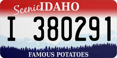 ID license plate I380291