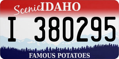 ID license plate I380295