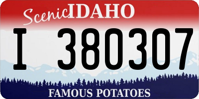 ID license plate I380307