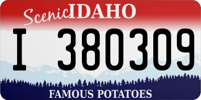 ID license plate I380309