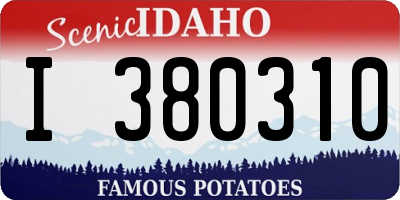 ID license plate I380310