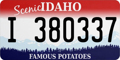 ID license plate I380337