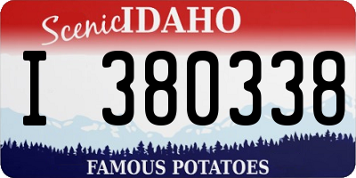 ID license plate I380338