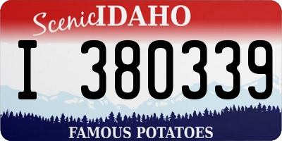 ID license plate I380339